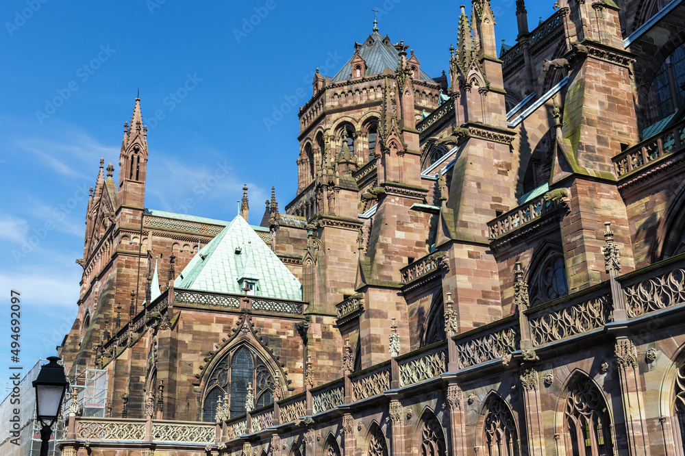 Obraz premium Our Lady Cathedral, Strasbourg, Alsace, Bas-Rhin Department, France