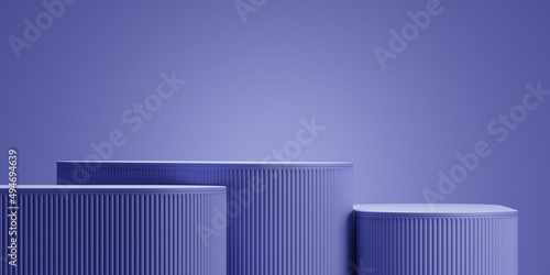 Wallpaper Mural Display stand background. podium and very peri color background for product presentation. 3d rendering illustration. Torontodigital.ca