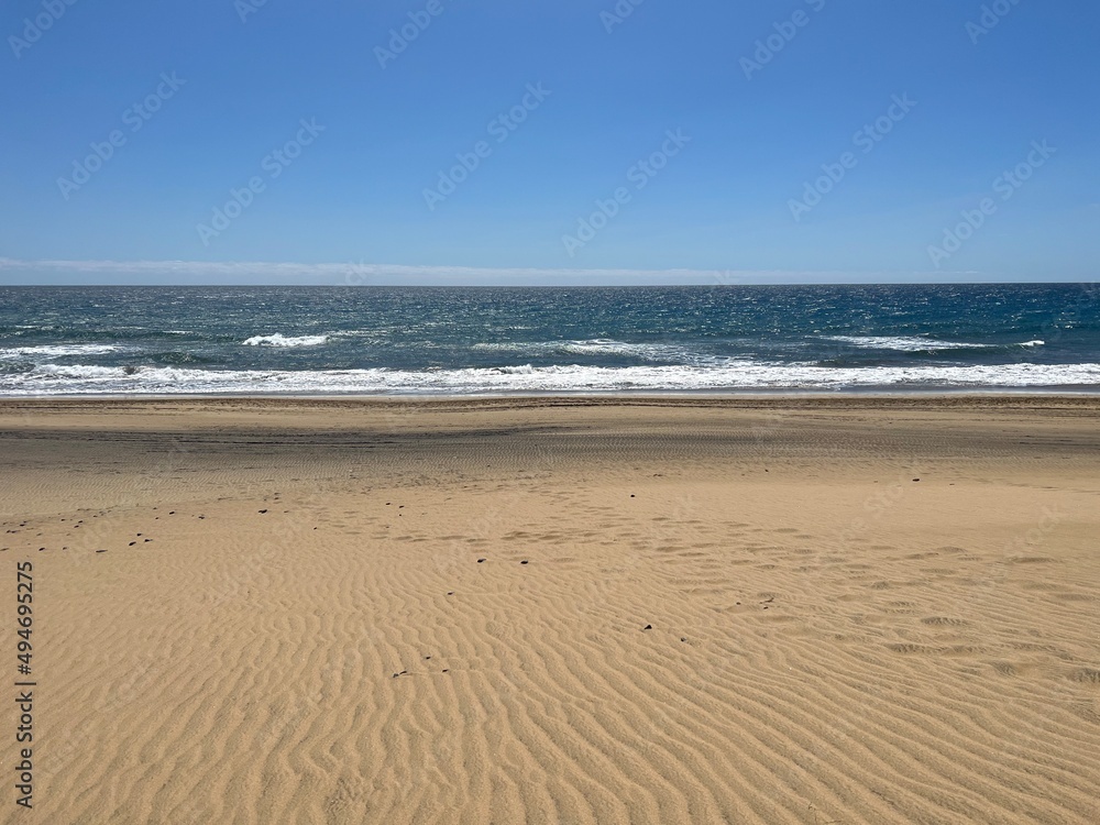 Obraz premium Maspalomas Beach on the island of Gran Canaria