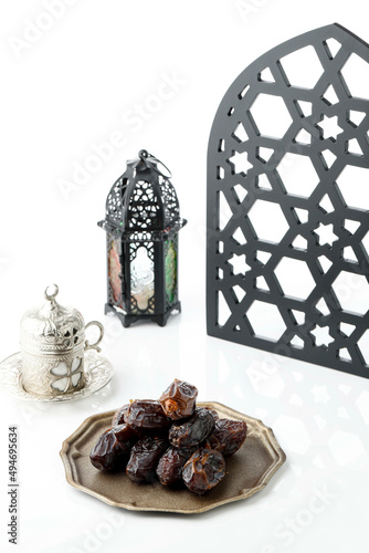 Date fruit on a White Background. photo