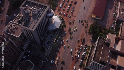 Birdseye view of the CAA building in center of Yaoundé 4k photo