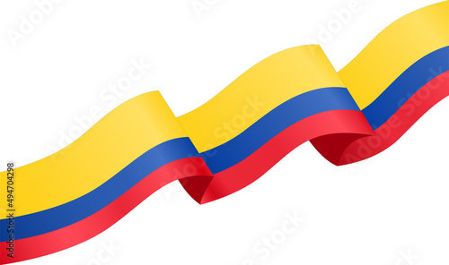 Colombia flag isolated  on png or transparent background,Symbol of Colombia,template for banner,card,advertising ,promote,and business matching country poster, vector illustration