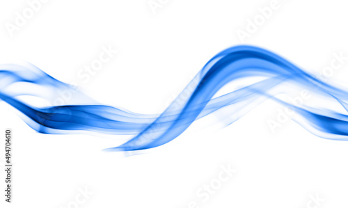 blue smoke isolated white background © VRVIRUS