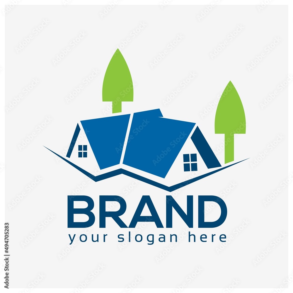 Cool house logo vector. Flat design. Vector Illustration on white background.
Cool house logo vector. Flat design. Vector Illustration on white background.