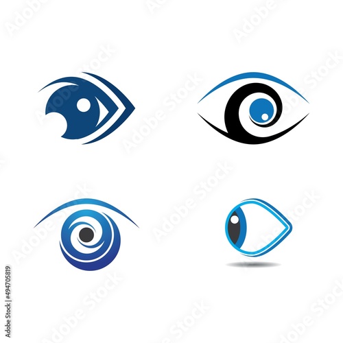 Eye Care vector logo design