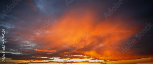 Multicolored sunset sky © Juliana