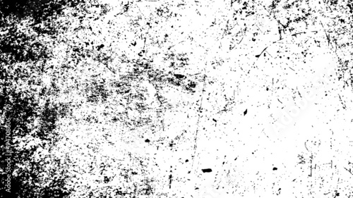 Black and white grunge texture vector. abstract ink splash effect banner concept.