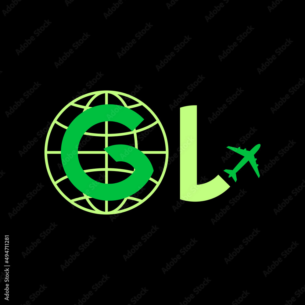 Global logistics concept logo. Abstract logo for a business company