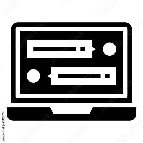 LAPTOP glyph icon,linear,outline,graphic,illustration