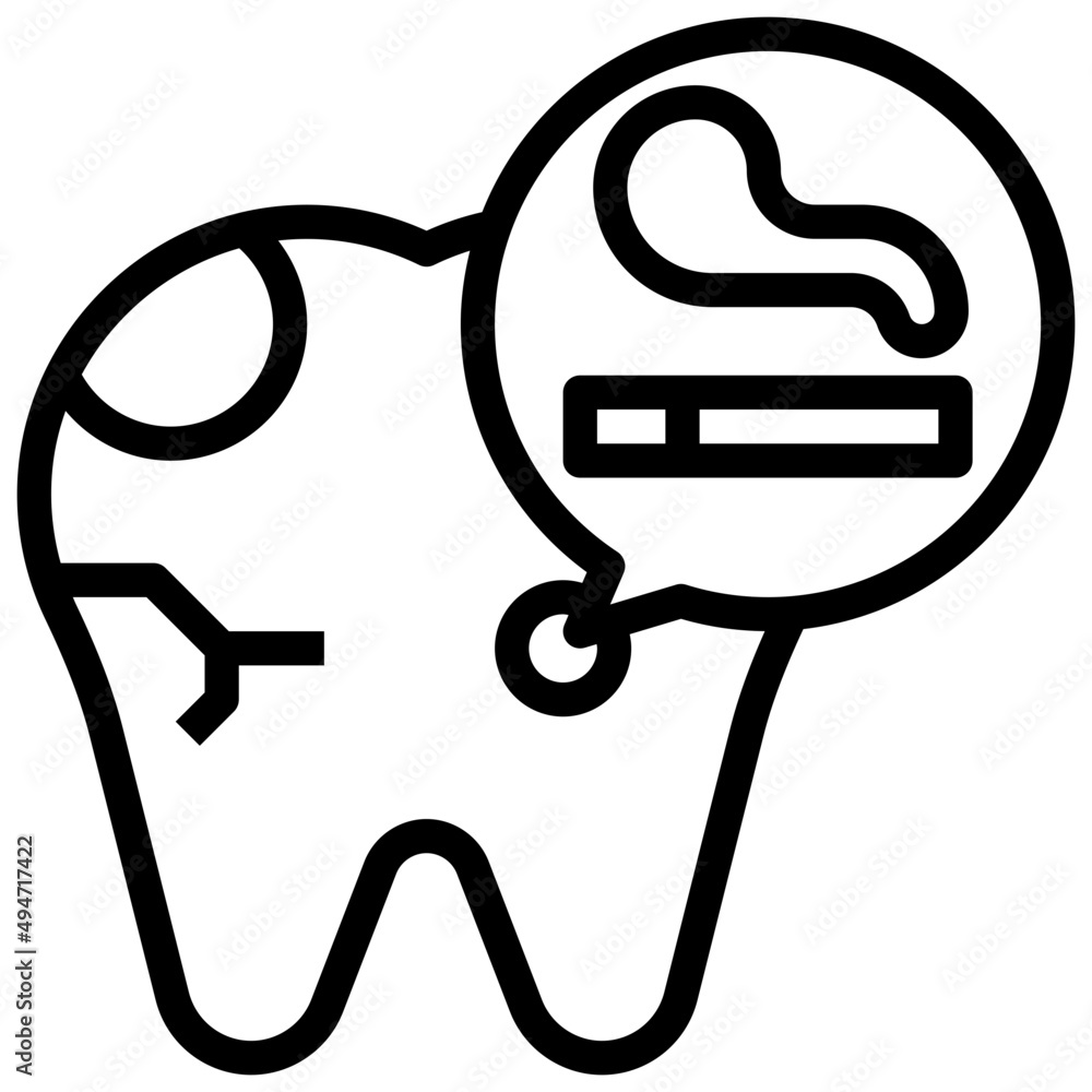 CARIES line icon,linear,outline,graphic,illustration CARIES line icon,linear,outline,graphic,illustration