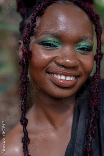 portrait of a young African woman