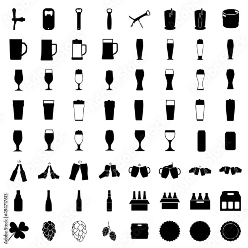 Ensemble de Pictogrammes Univers de la Bière