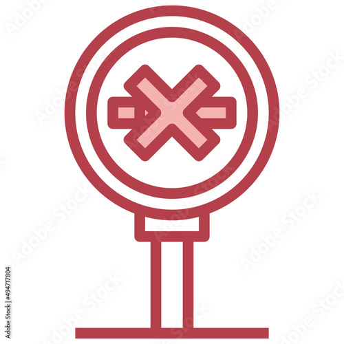 NO SMOKING red line icon,linear,outline,graphic,illustration