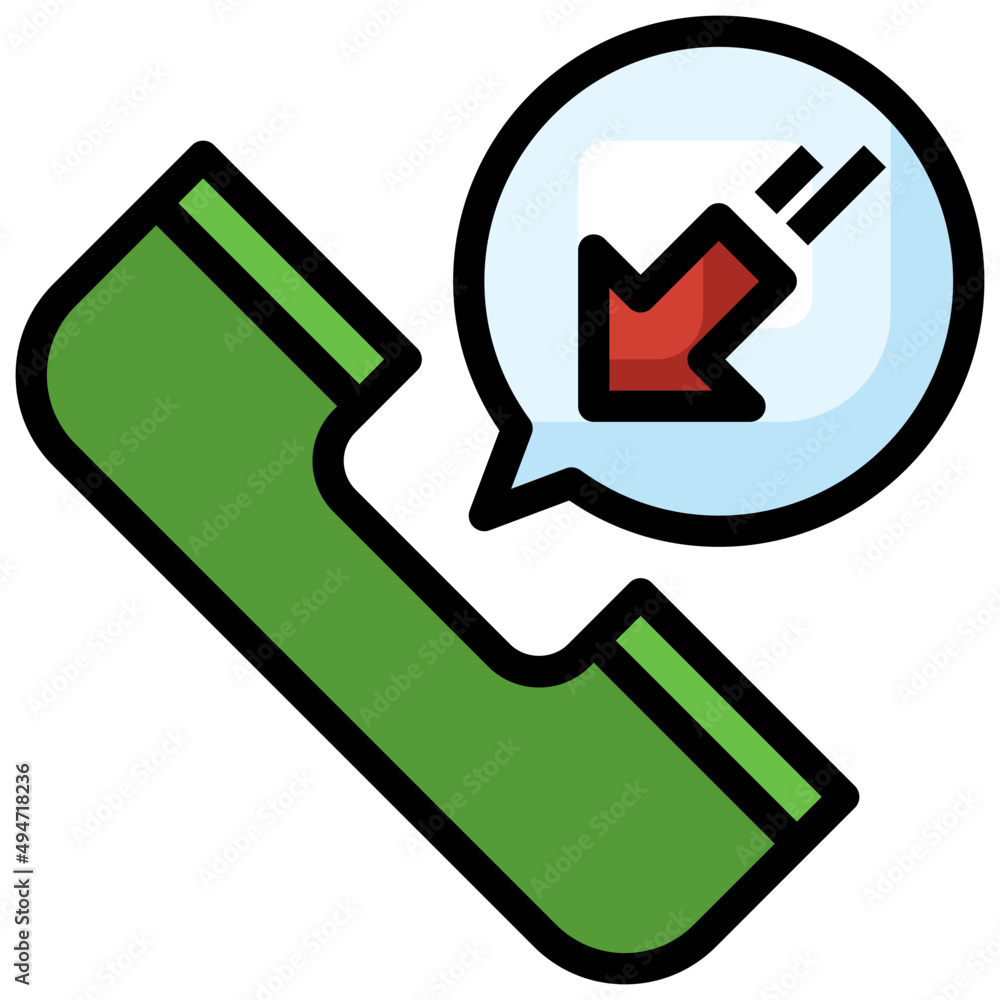 INCOMING CALL filled outline icon,linear,outline,graphic,illustration INCOMING CALL filled outline icon,linear,outline,graphic,illustration