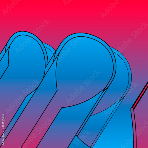 blue pink sticks on contrasting background retro poster line game 8 bit background