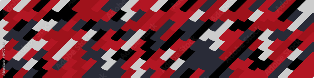 Fototapeta premium Abstract Geometric Pattern generative computational art illustration