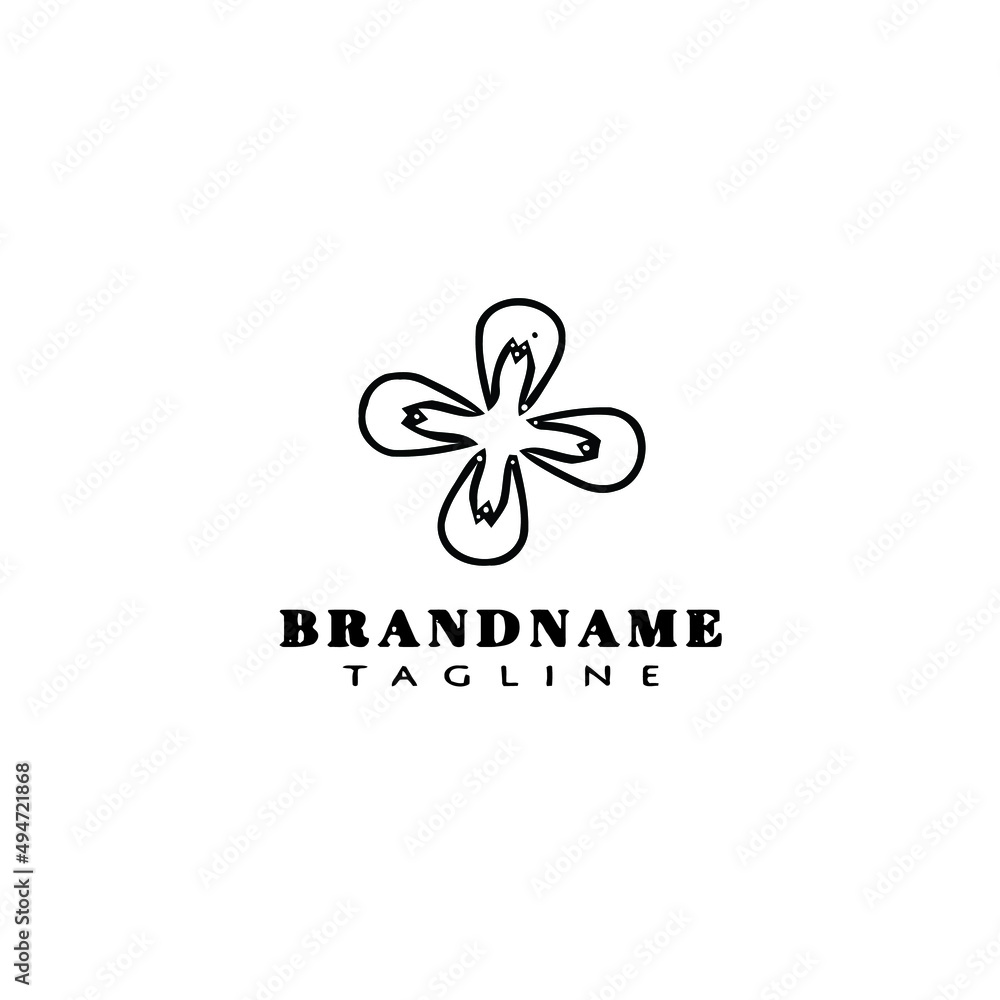 flower logo cartoon icon design template black isolated vector illustration flower logo cartoon icon design template black isolated vector illustration
