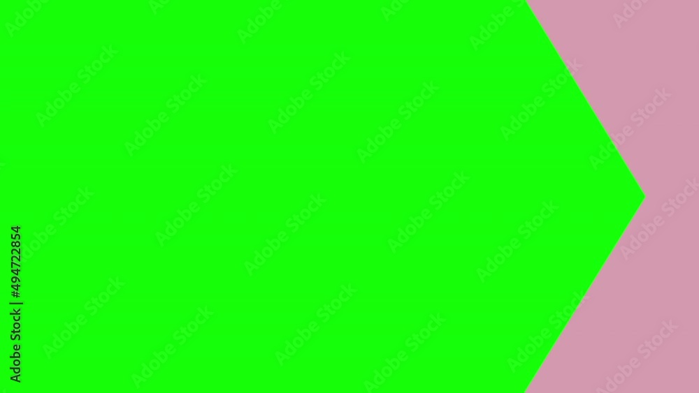Simple and stylish arrow-like transition on chroma key background (4 color set)