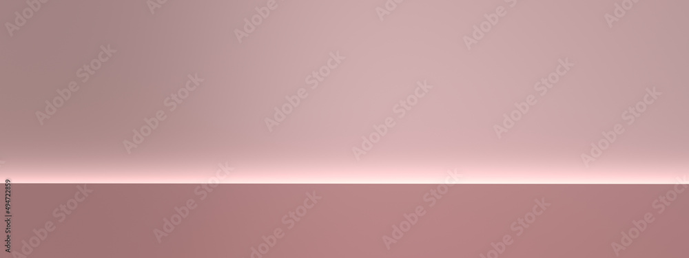 Fototapeta premium Abstract clean pink background 3d rendering .clear display