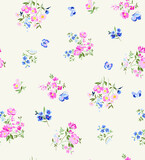 FLORAL BUTTERFLY CUTE SEAMLESS PATTERN
