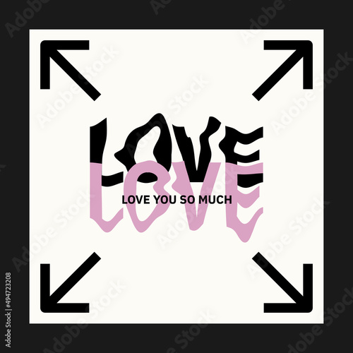 Abstract art social media for an art exhibition. Vector template with primitive shapes elements, modern hipster style. Instagram post template