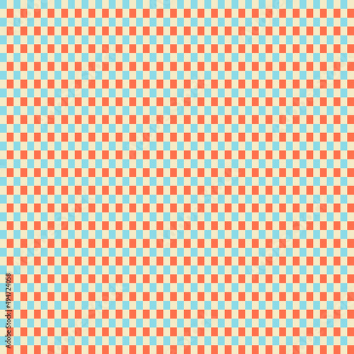 GEOMETRICAL RETRO SQUARE SEAMLESS PATTERN