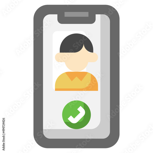 VIDEOCALL flat icon,linear,outline,graphic,illustration