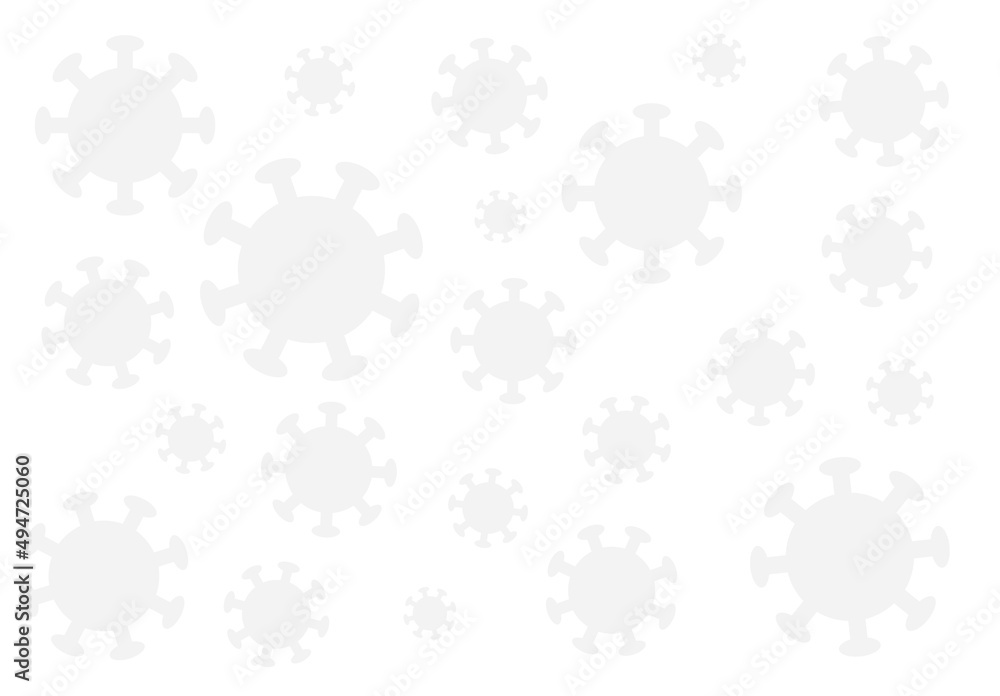 Flat silhouette design coronavirus background vector illustrator, for coronavirus, COVID-19 