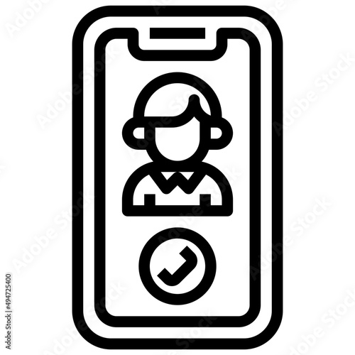 VIDEOCALL line icon,linear,outline,graphic,illustration