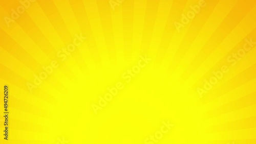 Video Hintergrund Nach Links Drehende Sonnenstrahlen Halbkreis Gelb Orange