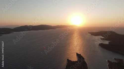 View of the river and forest surrounded by trees. Turkey, Marmaris, Bordubet bay. photo