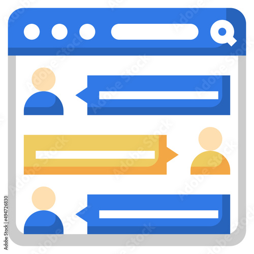 COMMENTS flat icon,linear,outline,graphic,illustration