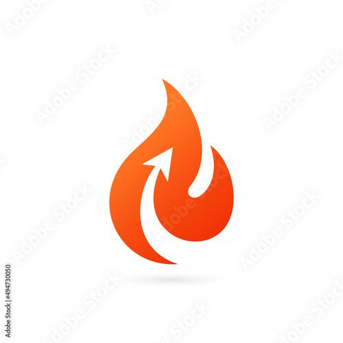 fire arrow vector logo images