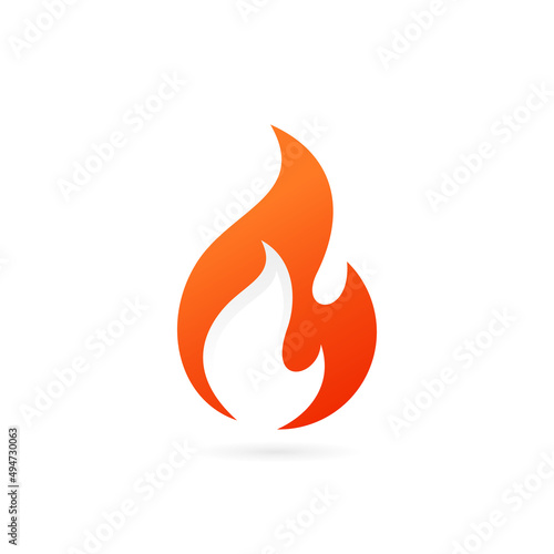 vector of fire flame logo icon