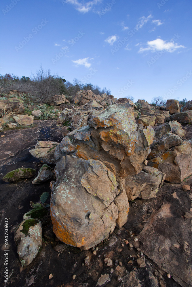 Texas Hill Country landscape and sky Texas Hill Country landscape and sky