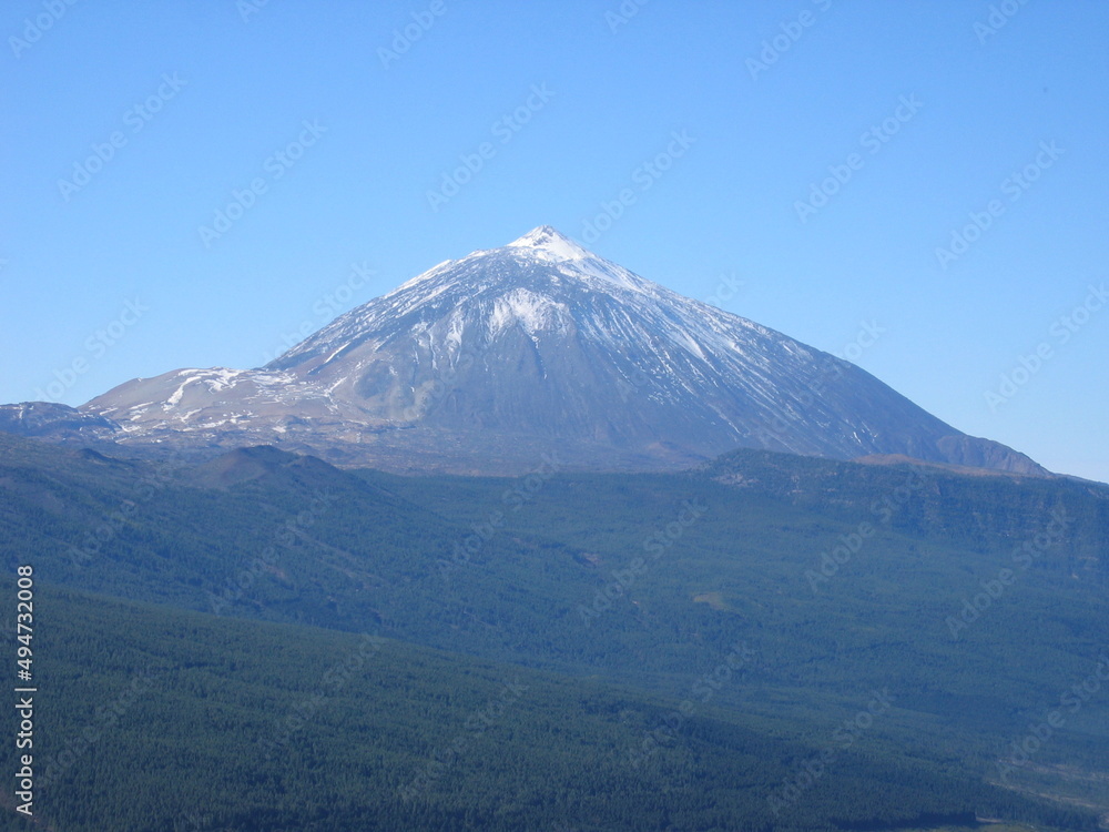 Spectacular view of Mount Teide in the Canary Islands, Spain