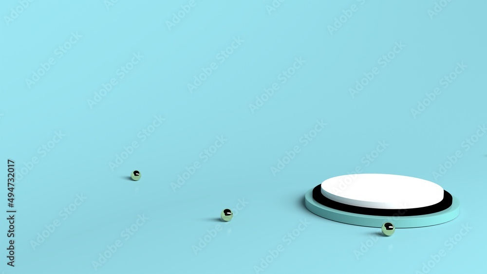 Abstract podium platform product display on light blue background 3d rendering minimal modern Premium Abstract podium platform product display on light blue background 3d rendering minimal modern Premium