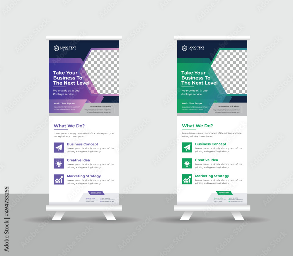 Business Roll up banner stand template design, modern portable stands corporate roll-up banner layout, pull up, vector illustration, business flyer, brochure, Corporate banner Business Roll up banner stand template design, modern portable stands corporate roll-up banner layout, pull up, vector illustration, business flyer, brochure, Corporate banner