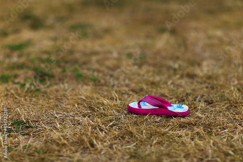 shoes on the grass
