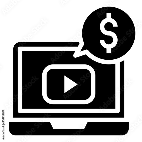 EARNINGS glyph icon,linear,outline,graphic,illustration