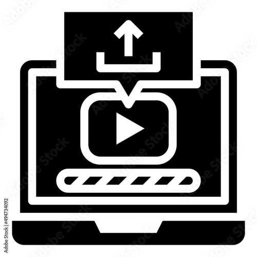 UPLOAD glyph icon,linear,outline,graphic,illustration