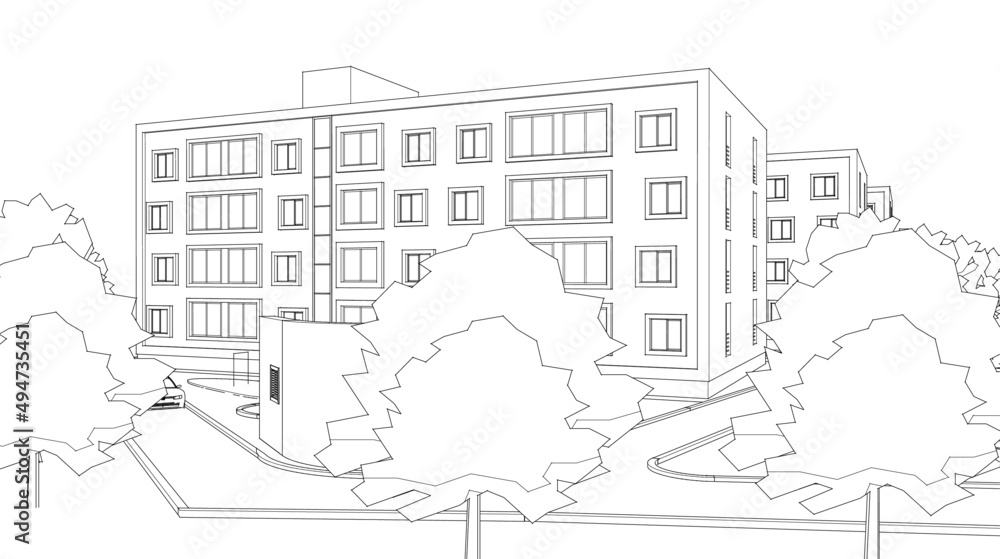 drawing of a house drawing of a house