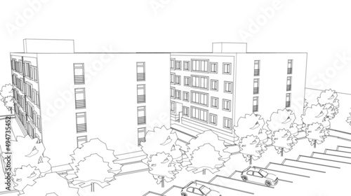 drawing of a house