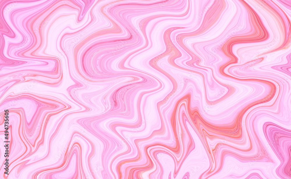 Fototapeta premium Marble rock texture pink ink pattern liquid swirl paint white that is Illustration background for do ceramic counter tile silver gray that is abstract waves skin wall luxurious art ideas concept. 