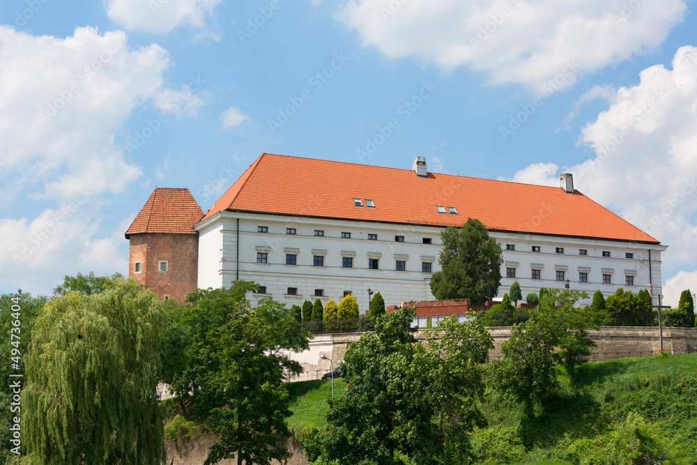 Obraz premium Sandomierz Royal Castle, gothic tower known as