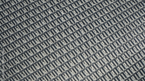 Texture of a metal lattice