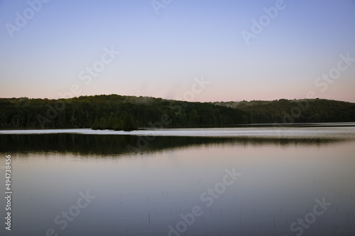 Reflection of landscapes in the water