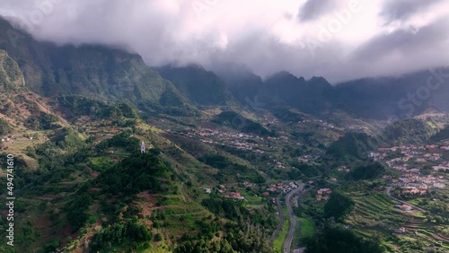 Wallpaper Mural Drone flight over the Chapel of the Apparitions. Madeira Torontodigital.ca