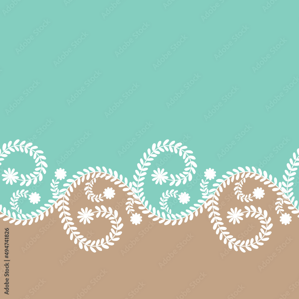 Floral Garland Seamless Pattern Floral Garland Seamless Pattern