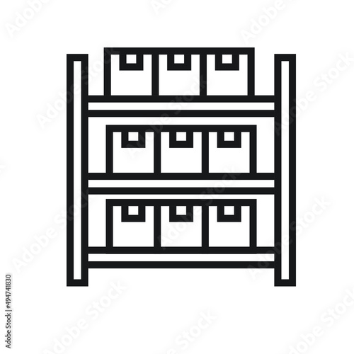warehouse management icon set illustration. vector designs that are suitable for websites, apps and more.